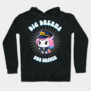 Big Dreams Bus Driver Unicorn Ocean Edition Hoodie